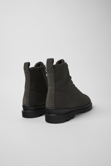 Brutus Gray Textile And Nubuck Ankle Boots For Men Camper AU New Arrivals