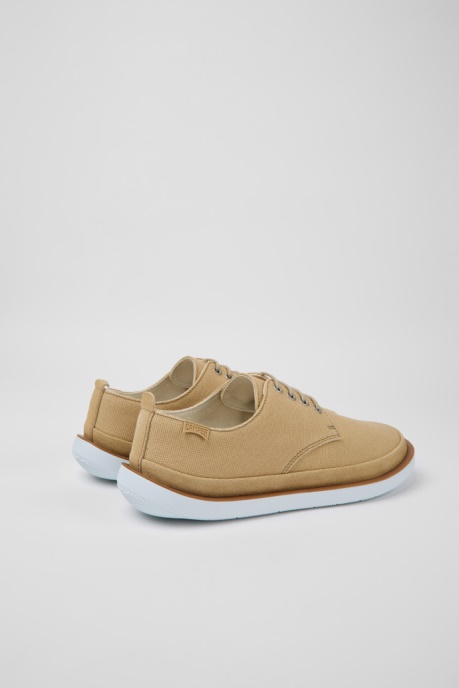 Camper AU Design Wagon Beige Textile And Nubuck Shoes For Men