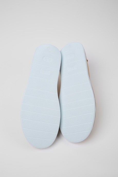 Camper AU Design Wagon Beige Textile And Nubuck Shoes For Men