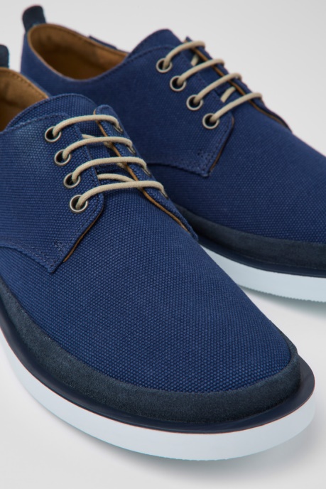 Camper AU Wagon Blue Textile And Nubuck Shoes For Men New Arrivals