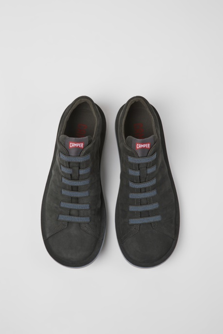 Camper AU Design Beetle Gray Nubuck Shoes For Men