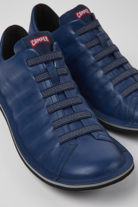 Beetle Blue Leather Shoes For Men Exclusive Camper AU