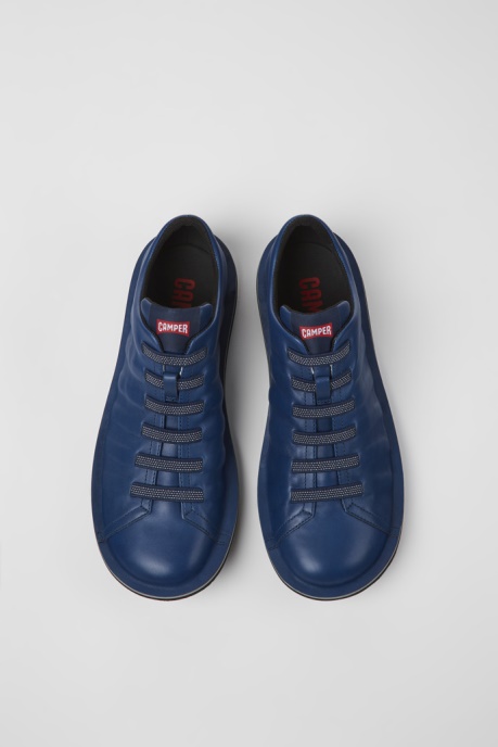Beetle Blue Leather Shoes For Men Exclusive Camper AU