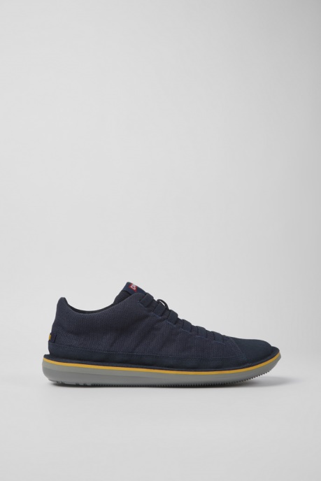 Exclusive Camper AU Beetle Dark Blue Textile And Nubuck Shoes For Men