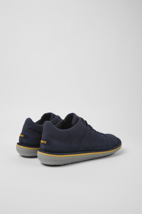 Exclusive Camper AU Beetle Dark Blue Textile And Nubuck Shoes For Men
