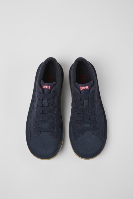 Exclusive Camper AU Beetle Dark Blue Textile And Nubuck Shoes For Men
