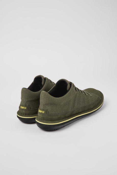 Exclusive Camper AU Beetle Green Textile And Nubuck Shoes For Men