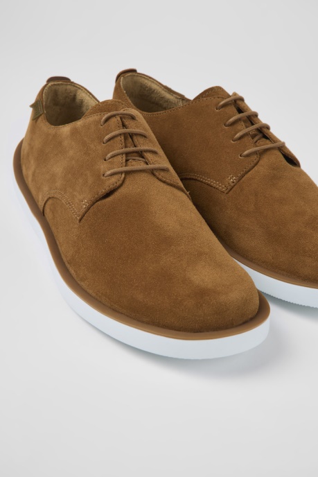 Design Wagon Brown Nubuck Shoes For Men Camper AU