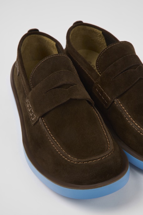Wagon Brown Nubuck Shoes For Men Camper AU New Arrivals