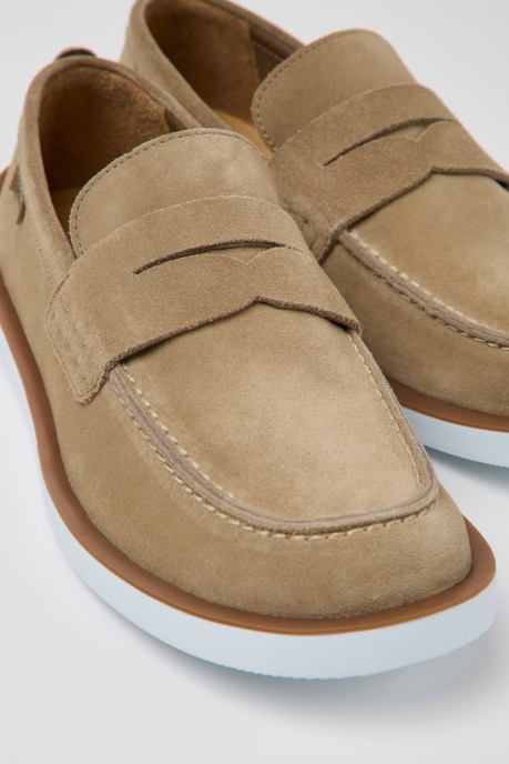 Exclusive Camper AU Wagon Beige Nubuck Shoes For Men