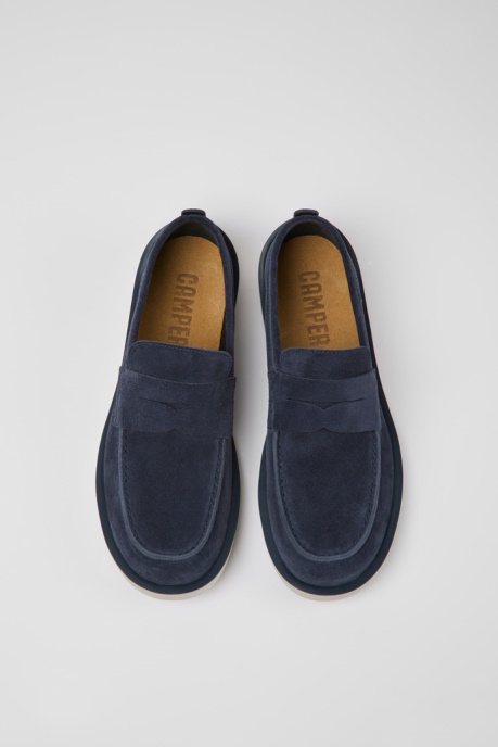 Exclusive Camper AU Wagon Blue Nubuck Shoes For Men
