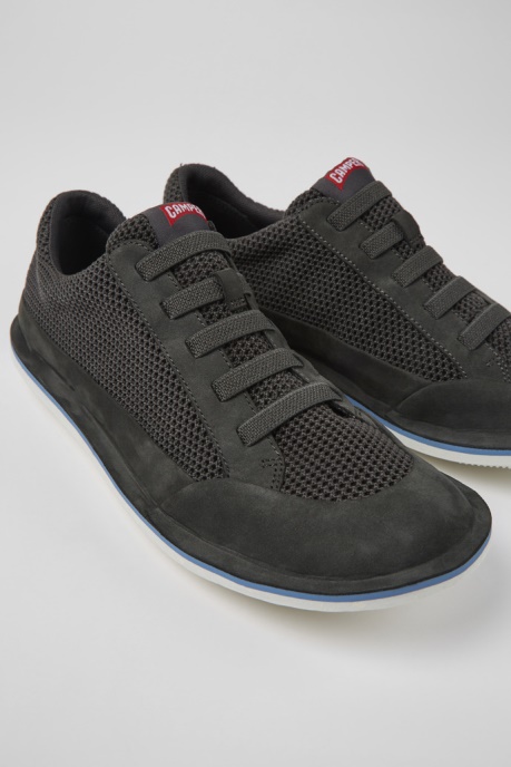 Beetle Gray Textile And Nubuck Shoes For Men Exclusive Camper AU