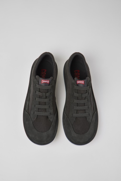 Beetle Gray Textile And Nubuck Shoes For Men Exclusive Camper AU