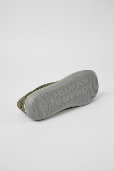 Camper AU Beetle Green Textile And Nubuck Shoes For Men New Arrivals