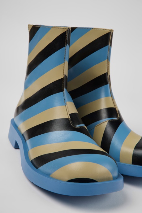 Camper AU Mil 1978 Multicolored Leather Ankle Boots For Men New Arrivals