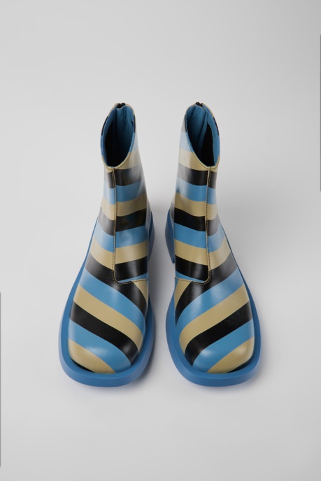 Camper AU Mil 1978 Multicolored Leather Ankle Boots For Men New Arrivals