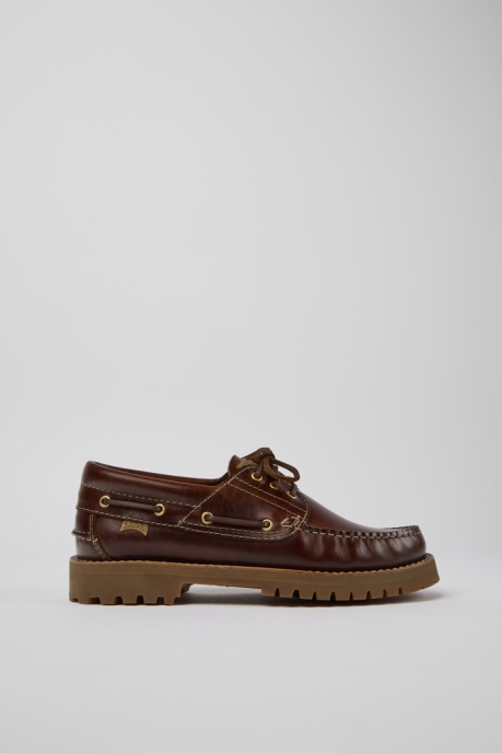 Camper AU Nautico Brown Boat Shoe For Men New Arrivals