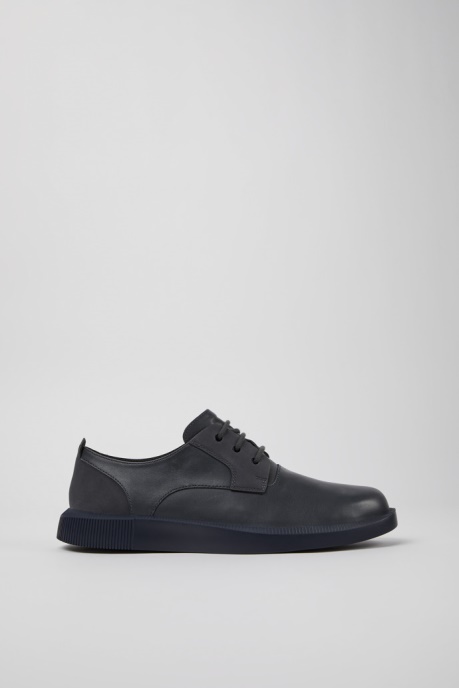 Camper AU Design Bill Dark Gray Leather And Nubuck Shoes For Men