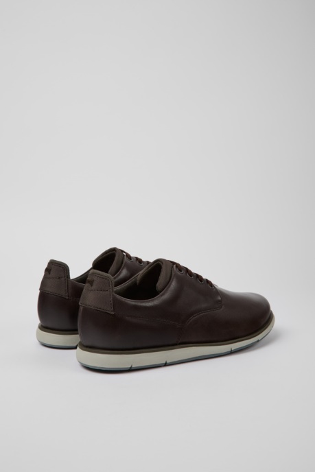 Camper AU Design Smith Brown Leather Shoes For Men