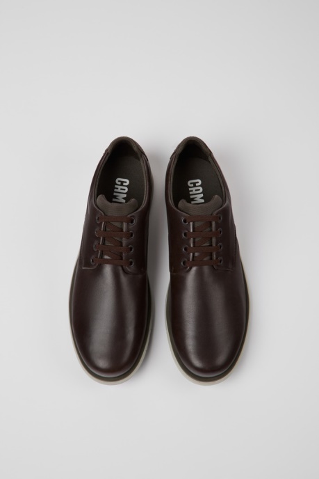 Camper AU Design Smith Brown Leather Shoes For Men