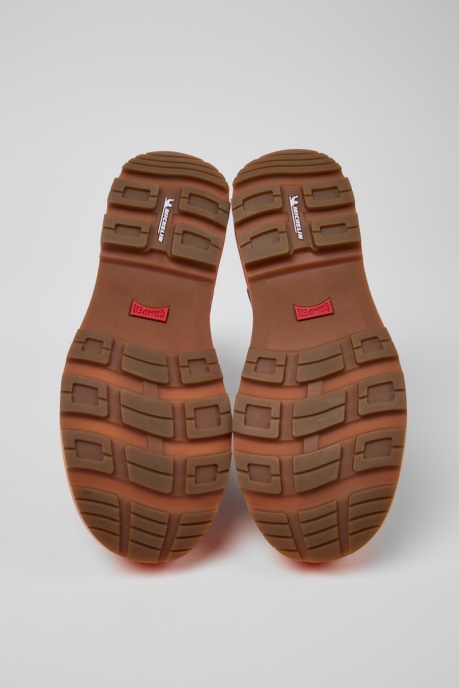 Camper AU Design Brutus Trek Michelin Dark Gray Nubuck Ankle Boots For Men