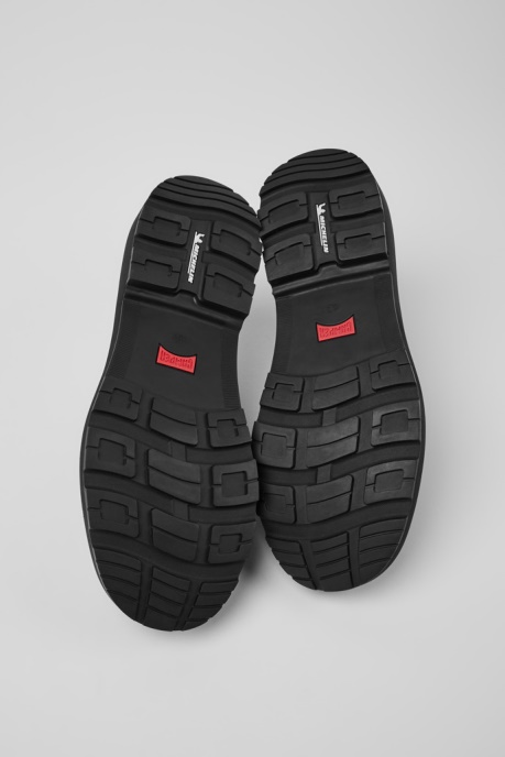 Camper AU Brutus Trek Michelin Black Leather Ankle Boots For Men New Arrivals