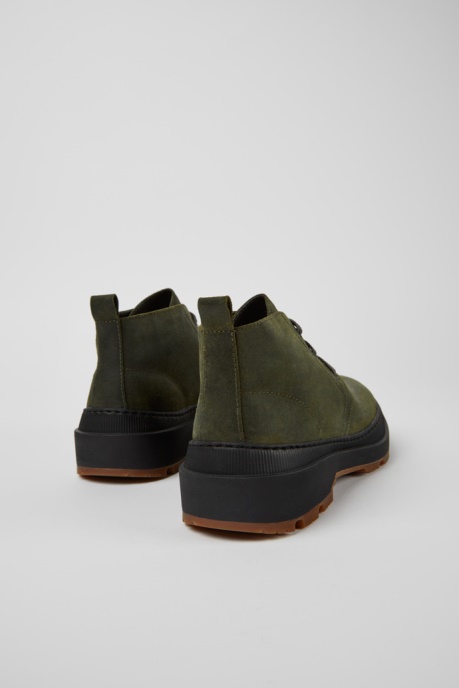 Brutus Trek Michelin Dark Green Nubuck Ankle Boots For Men Exclusive Camper AU