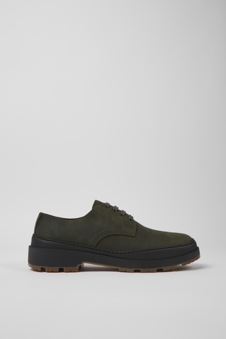 Exclusive Camper AU Brutus Trek Michelin Dark Green Nubuck Shoes For Men