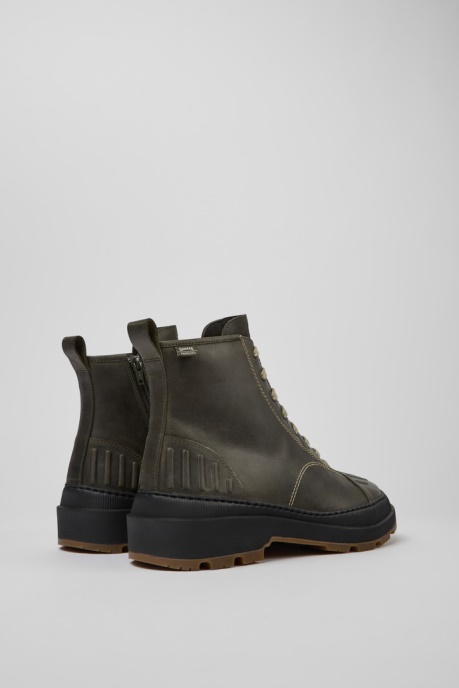 Design Brutus Trek Michelin Dark Green Nubuck Ankle Boots For Men Camper AU