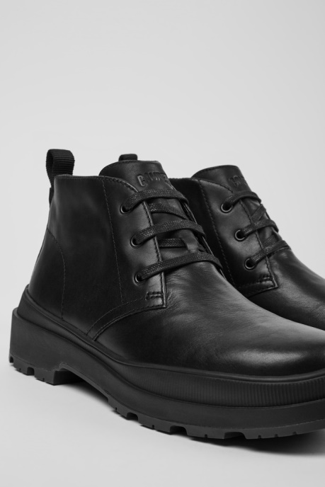 Brutus Trek Gore-Tex Black Leather Ankle Boots For Men Exclusive Camper AU