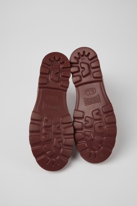 Design Brutus Burgundy Leather Ankle Boots For Men Camper AU