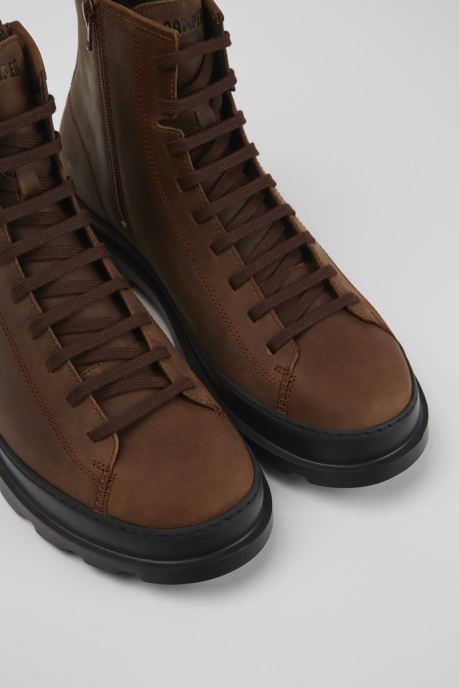 Design Brutus Brown Medium Lace Boot For Men Camper AU