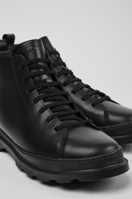 Brutus Black Leather Ankle Boots For Men Exclusive Camper AU