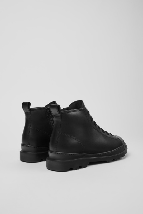 Brutus Black Leather Ankle Boots For Men Exclusive Camper AU