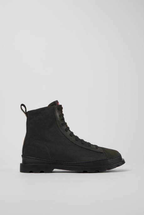 Brutus Dark Gray Textile And Nubuck Ankle Boots For Men Camper AU New Arrivals