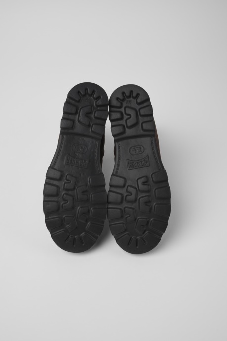 Exclusive Camper AU Brutus Brown Textile And Leather Ankle Boots For Men