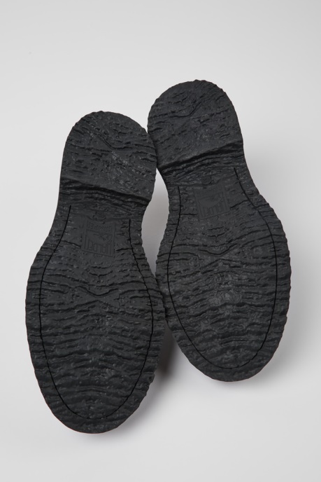 Camper AU Design Twins Black Leather Loafers For Men