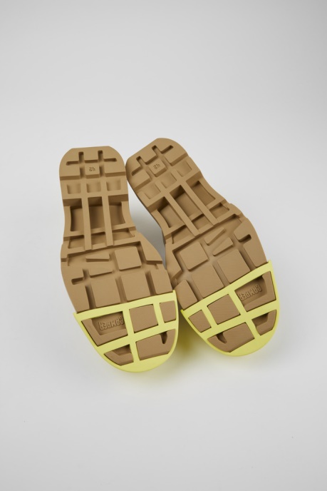 Design Junction Beige Leather Shoes For Men Camper AU