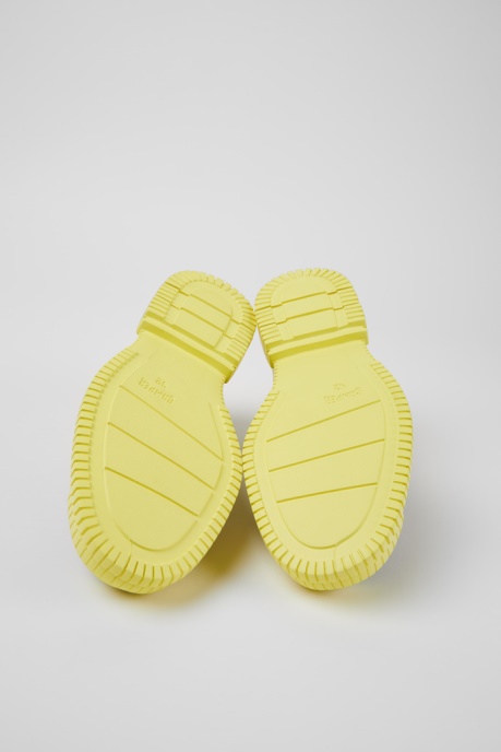 Pix Black And Yellow Leather Lace-Up Shoes For Men Exclusive Camper AU