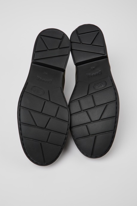 Camper AU Design Twins Green Leather Lace-Up Shoes For Men