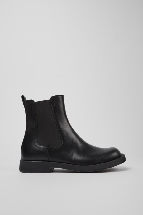 Mil 1978 Black Leather Chelsea Boots For Men Camper AU New Arrivals