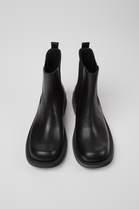 Mil 1978 Black Leather Chelsea Boots For Men Camper AU New Arrivals
