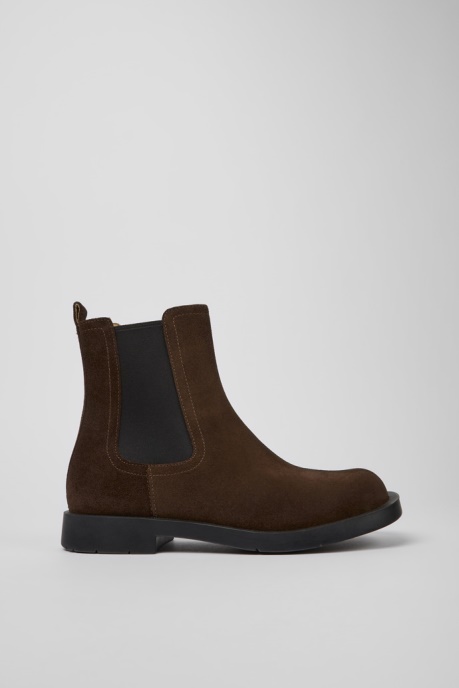 Camper AU Mil 1978 Brown Nubuck Chelsea Boots For Men New Arrivals