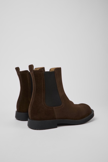 Camper AU Mil 1978 Brown Nubuck Chelsea Boots For Men New Arrivals