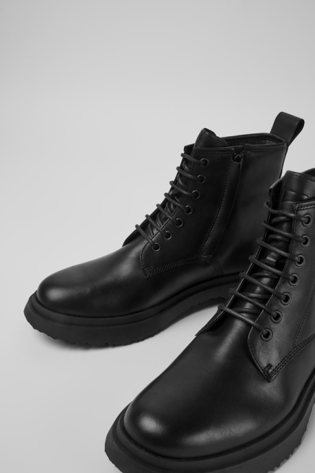 Walden Smart Black Lace Up Mid Boot For Men Exclusive Camper AU