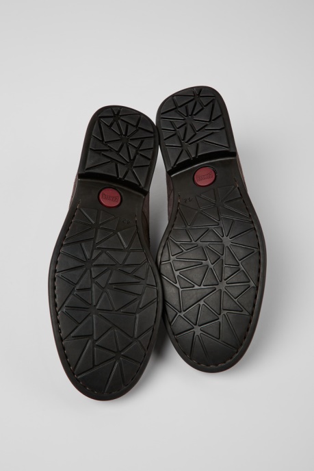 Design Mil Brown-Gray Nubuck Shoes For Men Camper AU