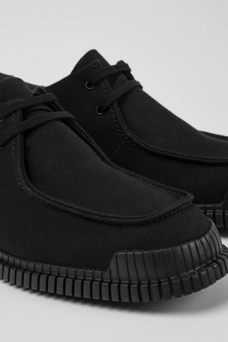 Camper AU Design Pix Black Recycled Cotton Shoes For Men