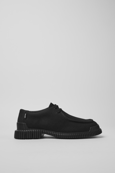 Camper AU Design Pix Black Recycled Cotton Shoes For Men