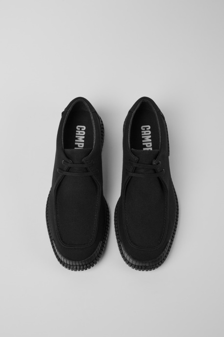 Camper AU Design Pix Black Recycled Cotton Shoes For Men