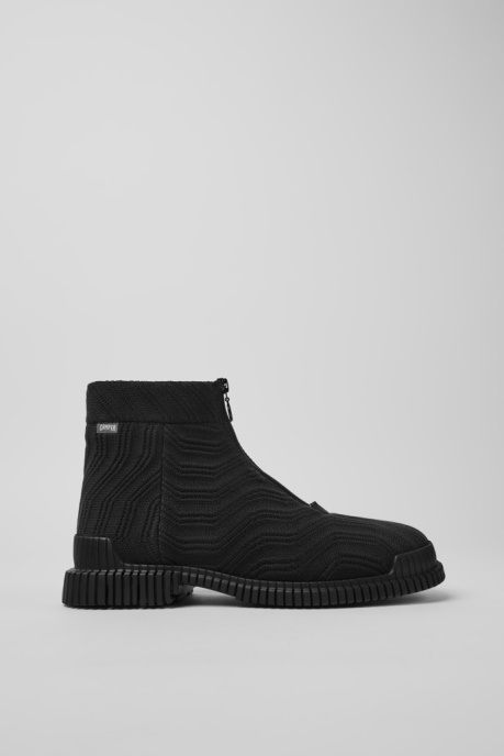 Camper AU Design Pix Tencel Black Zip Boots For Men